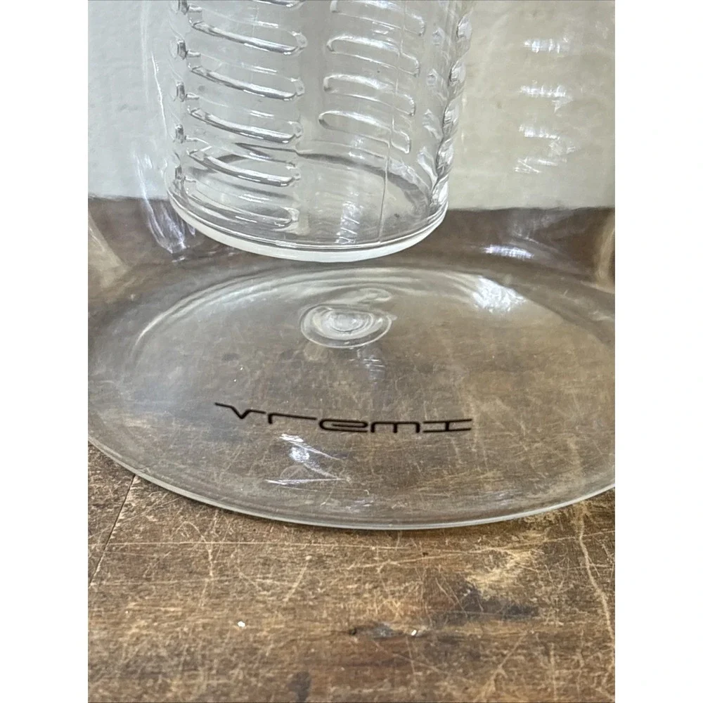 Vremi Fruit Infusion Water Pitcher Clear Acrylic Removable Infuser Lid